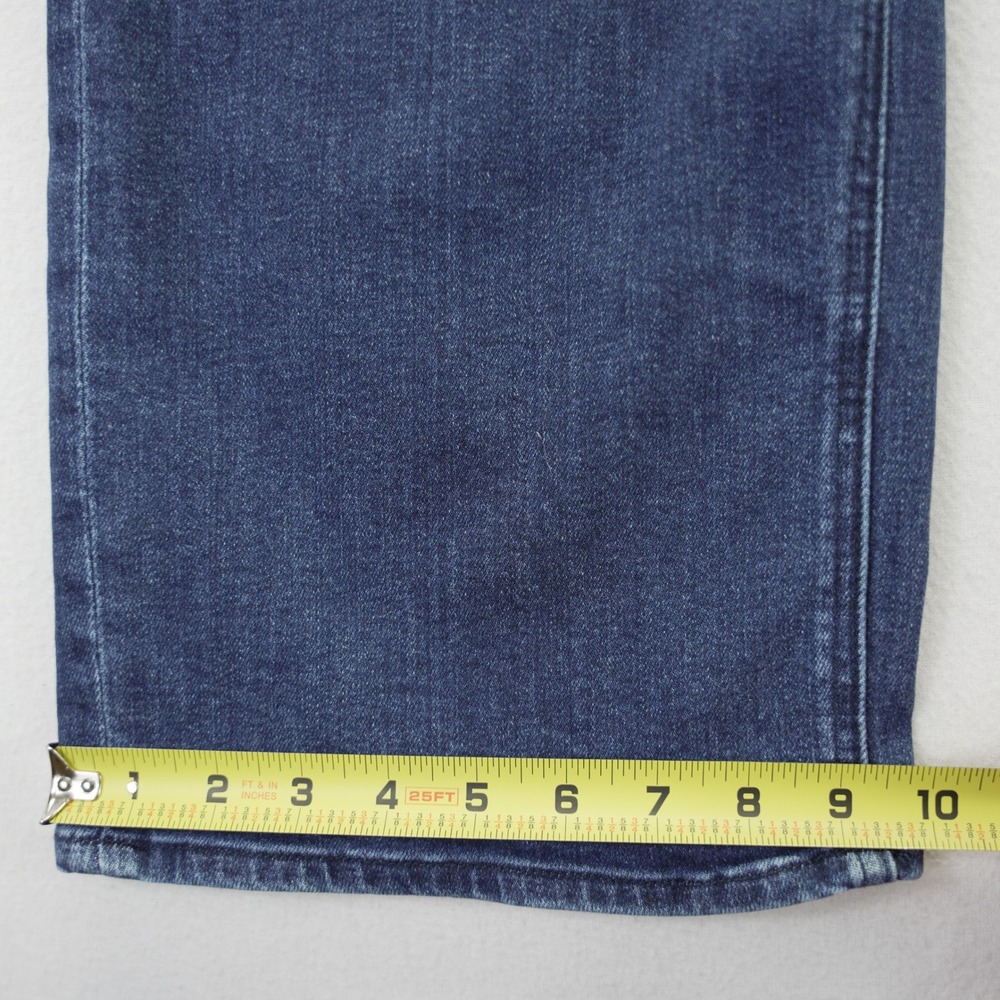 Quince Womens Bella Stretch Patch Pockets Wide Leg Crop Jeans Denim High Rise 32 - Picture 6 of 11